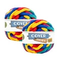 thumbnail image 1 of Lion Brand Yarn Cover Story Thick & Quick Tropical Jumbo Polyester Yarn 2 Pack, 1 of 4
