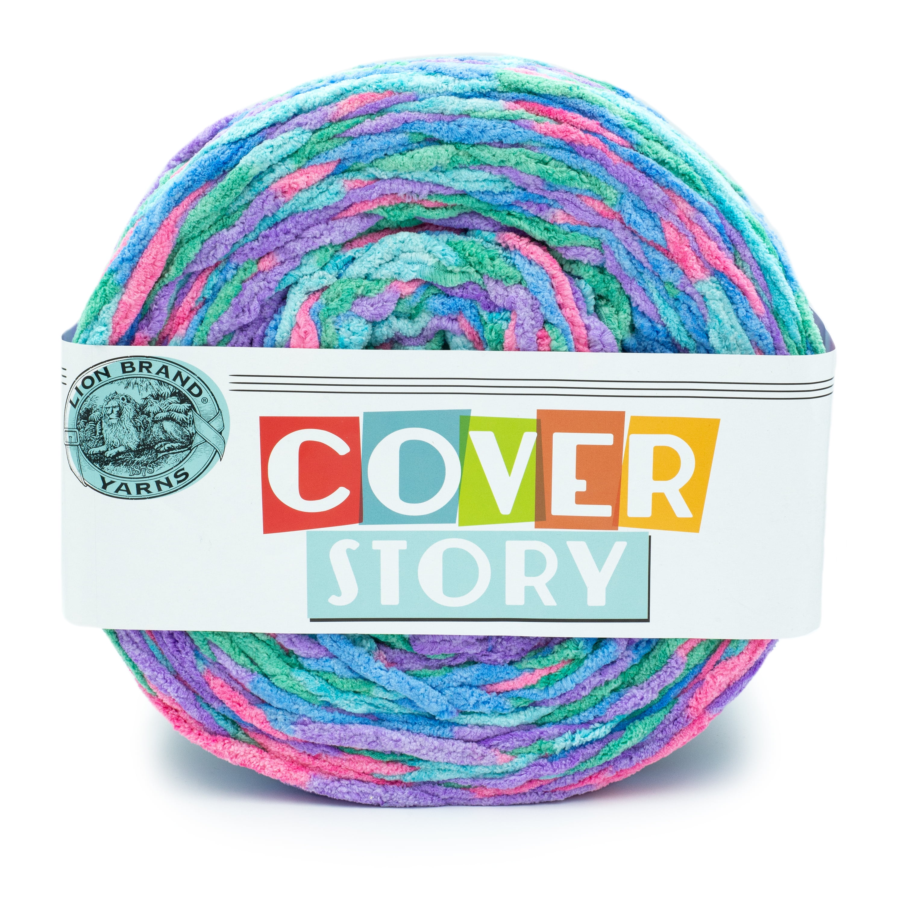 Lion Brand Yarn Cover Story Alchemy Super Bulky Polyester Multi-color Yarn  1 Cake 
