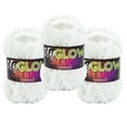 thumbnail image 1 of Lion Brand Yarn DIY Glow Chenille Pearl Super Bulky Polyester Yarn 3 Pack, 1 of 4