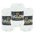 thumbnail image 1 of Lion Brand Yarn DIY Glow Natural Medium Polyester Yarn 3 Pack, 1 of 4