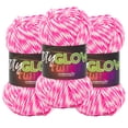 thumbnail image 1 of Lion Brand Yarn DIY Glow Twist Hot Pink 196-205CH Medium Polyester 3 Pack, 1 of 4
