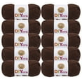 thumbnail image 1 of Lion Brand Yarn DIYarn Brown 205-126B Medium Acrylic Yarn 10 Pack, 1 of 4