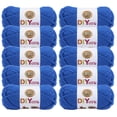 thumbnail image 1 of Lion Brand Yarn DIYarn Royal Blue Medium Acrylic Yarn 10 Pack, 1 of 4