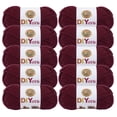 thumbnail image 1 of Lion Brand Yarn DIYarn Burgundy Medium Acrylic Yarn 10 Pack, 1 of 4