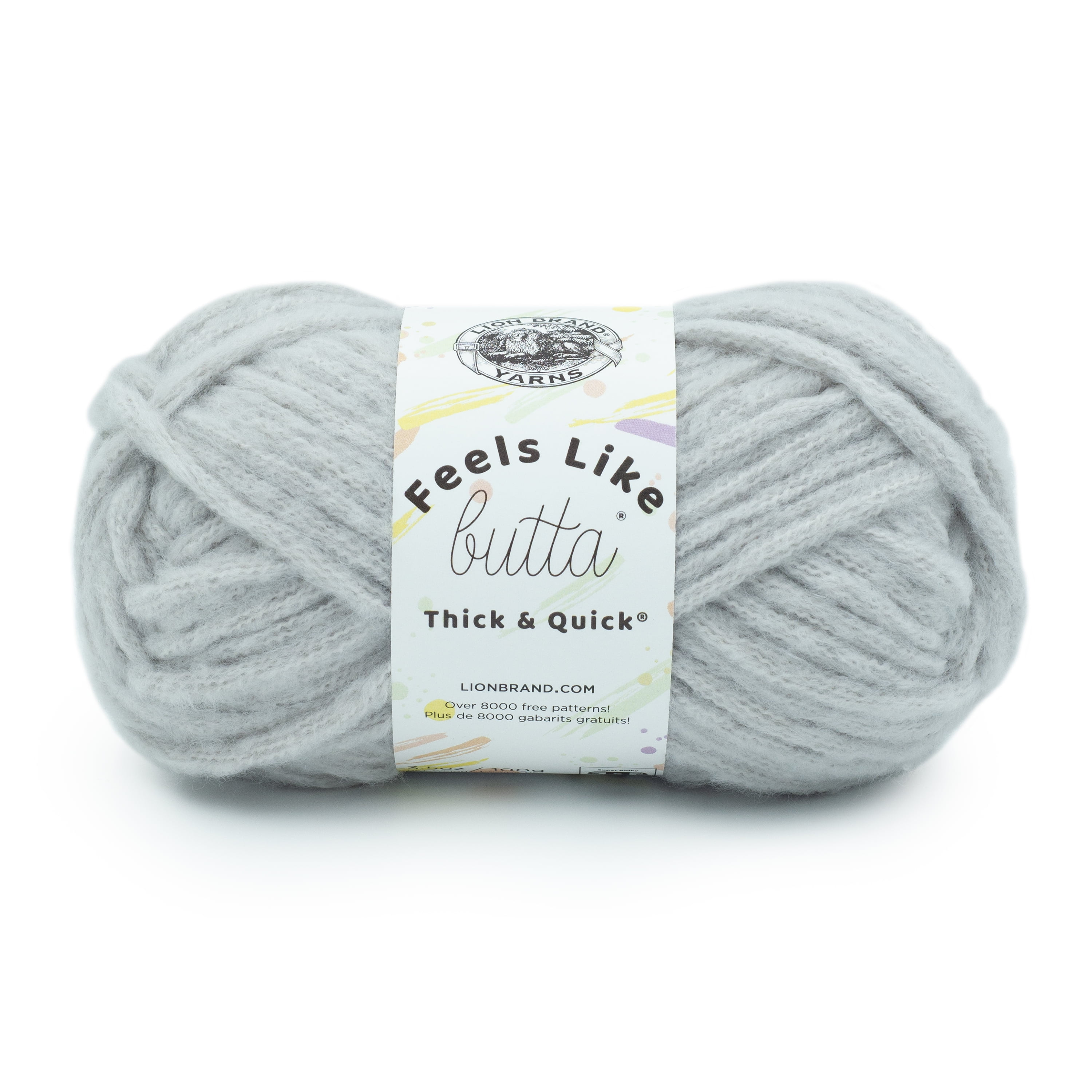 Lion Brand Feels Like Butta Thick & Quick Yarn-Antique White 