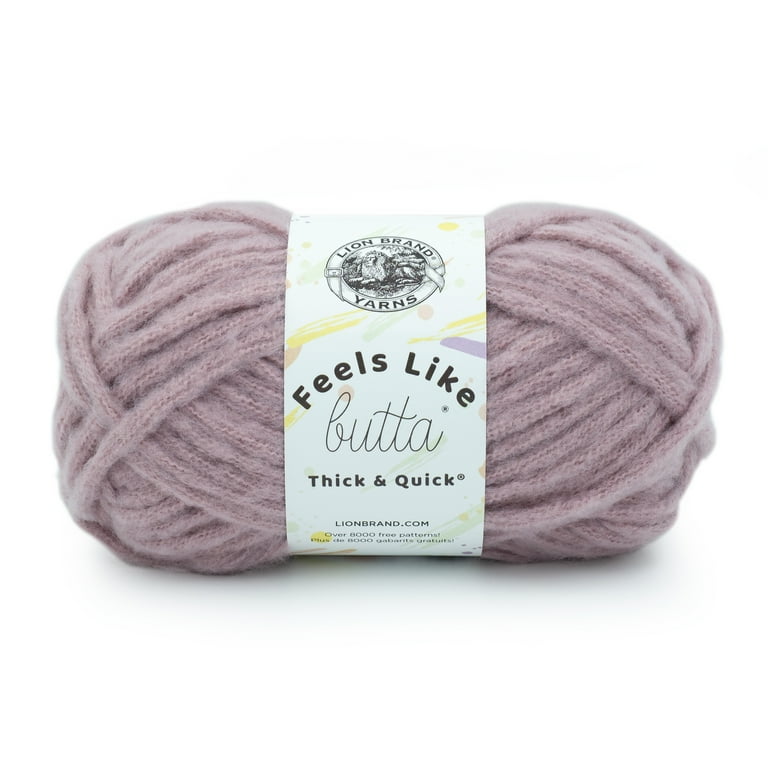 Lion Brand Yarn Feels Like Butta Thick Quick Woodrose Walmart