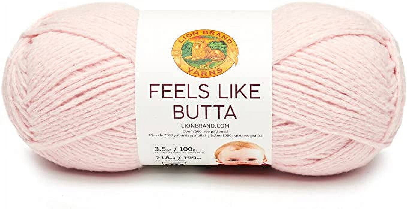 Lion Brand Feels Like Butta Yarn - Pink