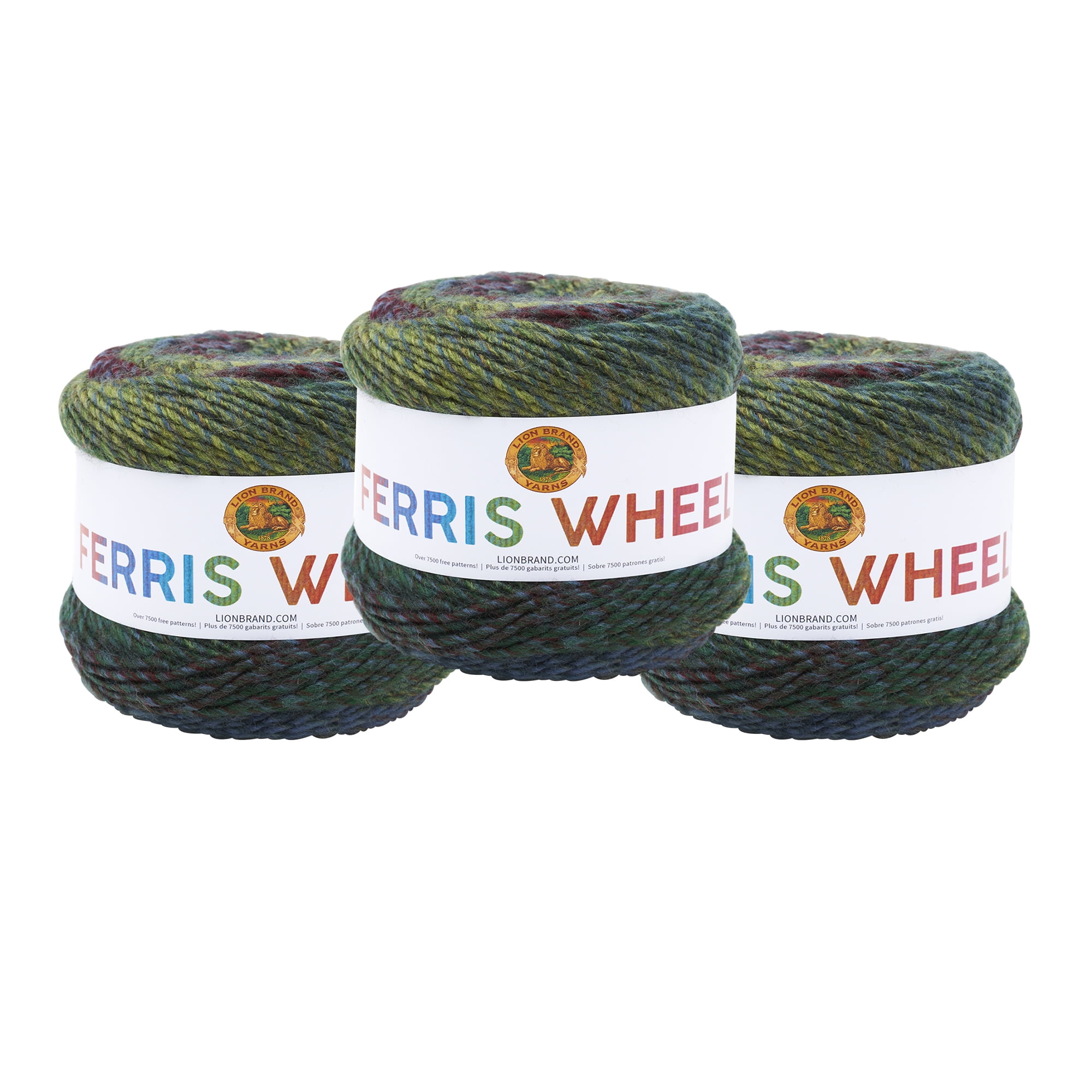 Lion Brand Yarn Ferris Wheel Imaginary Garden SelfStriping Cake Medium