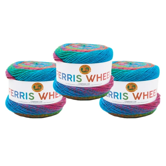 Lion Brand Yarn Ferris Wheel Sprinkles Medium Acrylic Yarn 3 Pack
