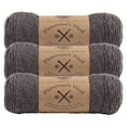thumbnail image 1 of Lion Brand Yarn Fishermen's Wool Brown Heather Medium Wool Yarn 3 Pack, 1 of 4