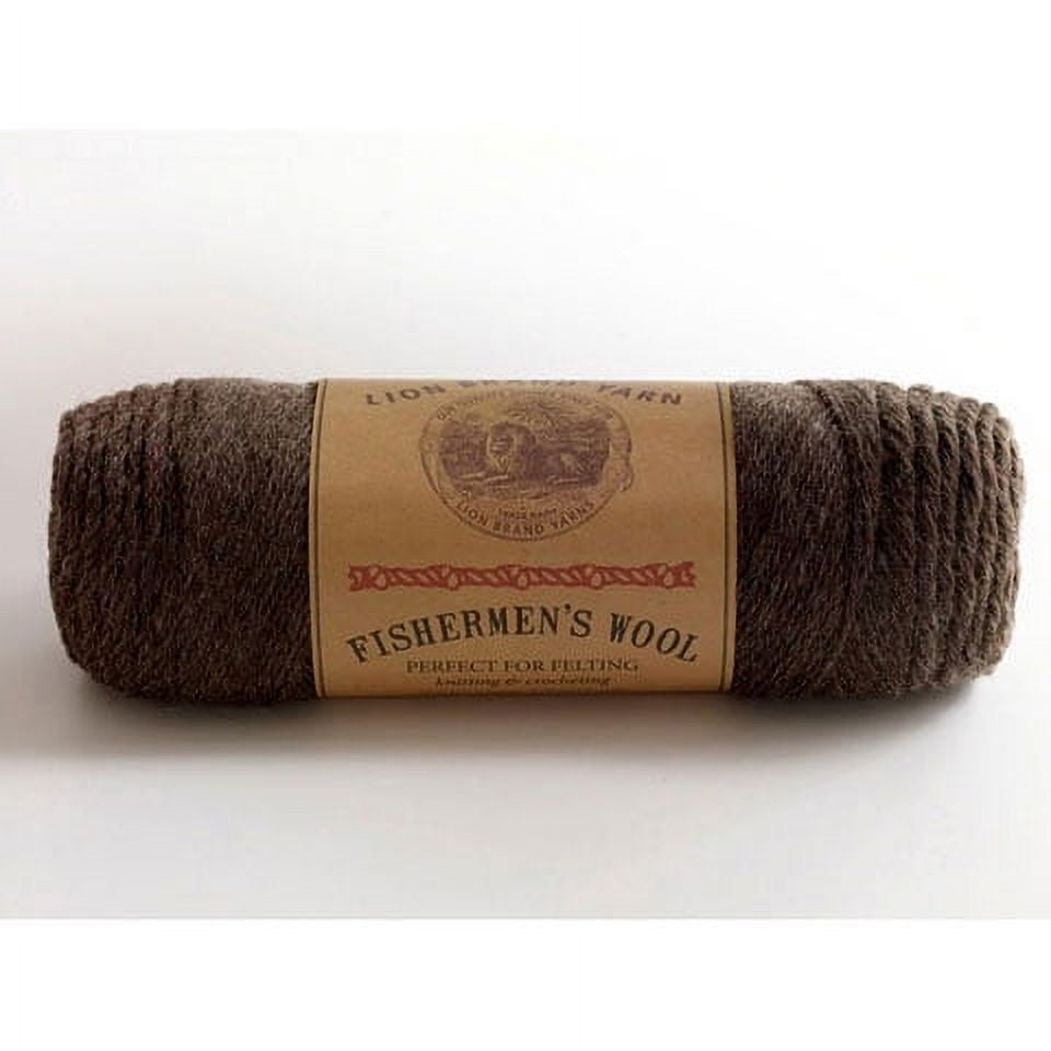 Nature's Brown Medium Weight Fishermen's Wool Yarn