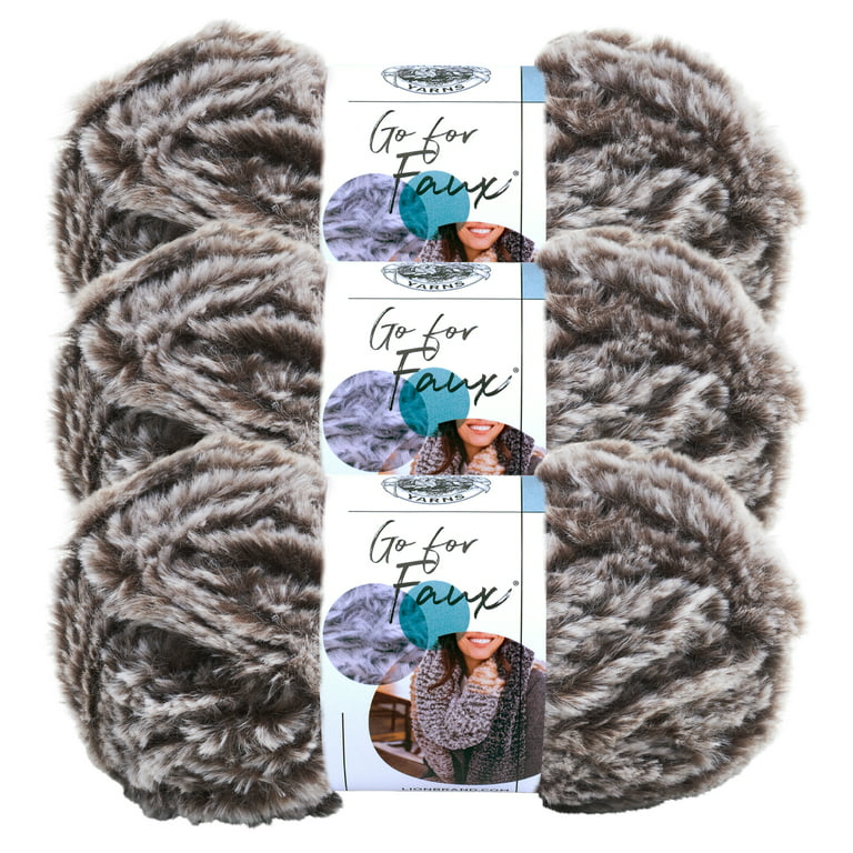 (1 Skein) Lion Brand Yarn Go for Faux Thick & Quick Bulky, Tiger :  : Home