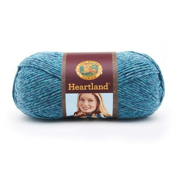 Lion Brand Yarn Heartland Glacier Bay 136-105N Medium Acrylic 251 Yards 5 oz Yarn