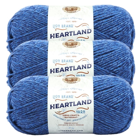 Lion Brand Yarn Heartland Olympic Medium Acrylic Yarn 3 Pack