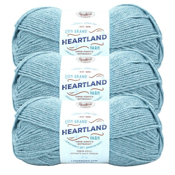 Lion Brand Yarn Heartland Voyageurs Medium Acrylic Yarn 3 Pack