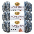 thumbnail image 1 of Lion Brand Yarn Homespun Blue Moon, grey & blue mixed yarn, 790-602C Bulky Acrylic, Polyester Yarn 3 Pack, 1 of 4