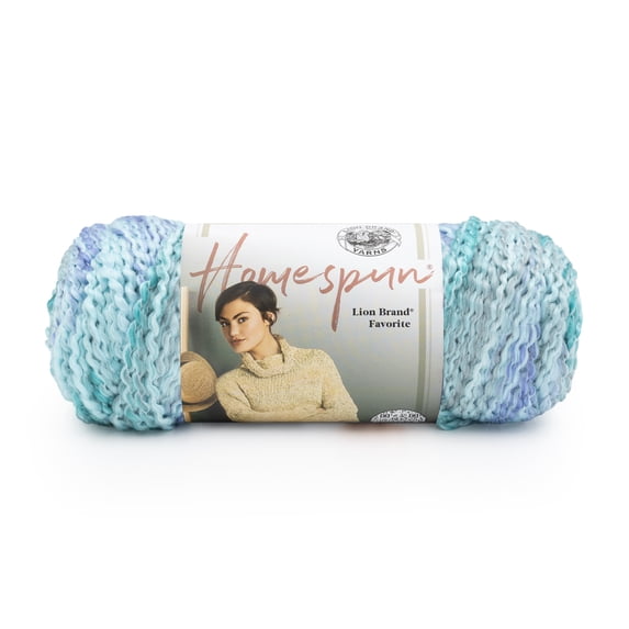 Lion Brand Yarn Homespun Waterfall #5 Bulky, Acrylic/Polyester 6 oz/170 g, 185 yds/169 m, 1-Skein