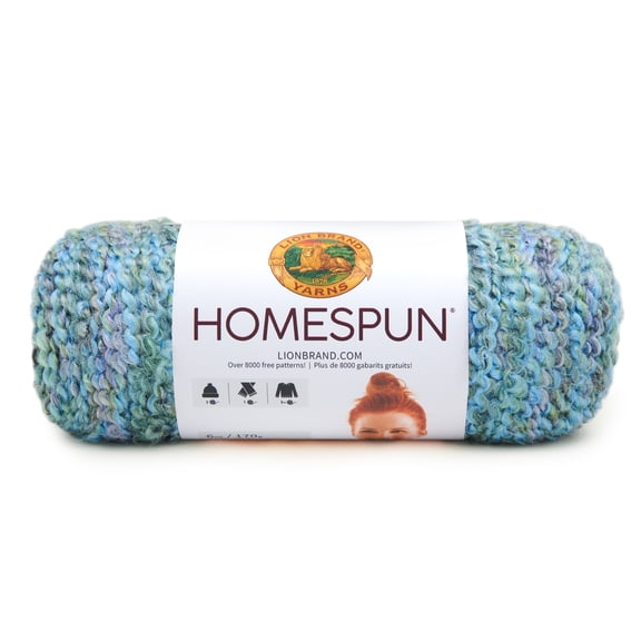 Lion Brand Yarn Homespun Windsor #5 Bulky, Acrylic/Polyester 6 oz/170 g, 185 yds/169 m, 1-Skein