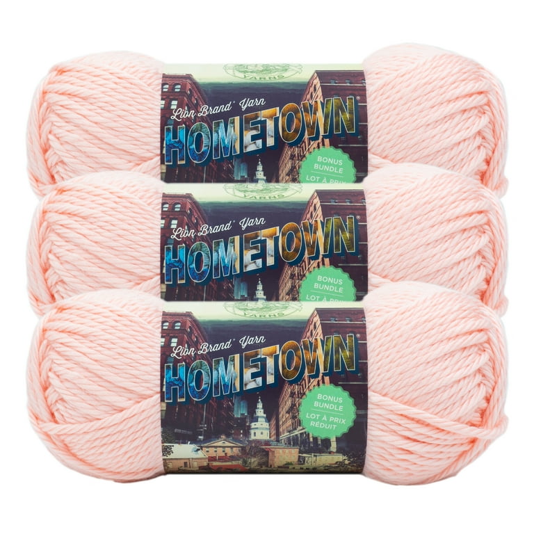Lion Brand Hometown Yarn Bundle, Palm Bay Orchid, Case of 60