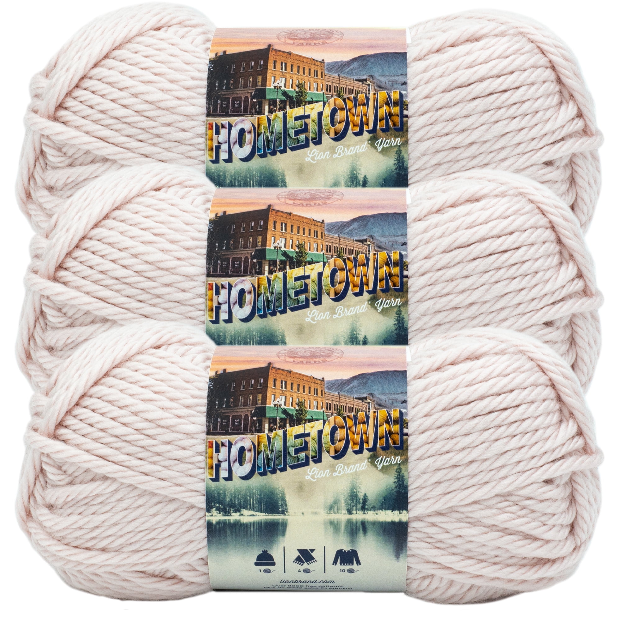 Lion Brand Yarn Hometown Yarn, Bulky Yarn, Yarn for Knitting and  Crocheting, 1-Pack, Stowe Sugar Maple