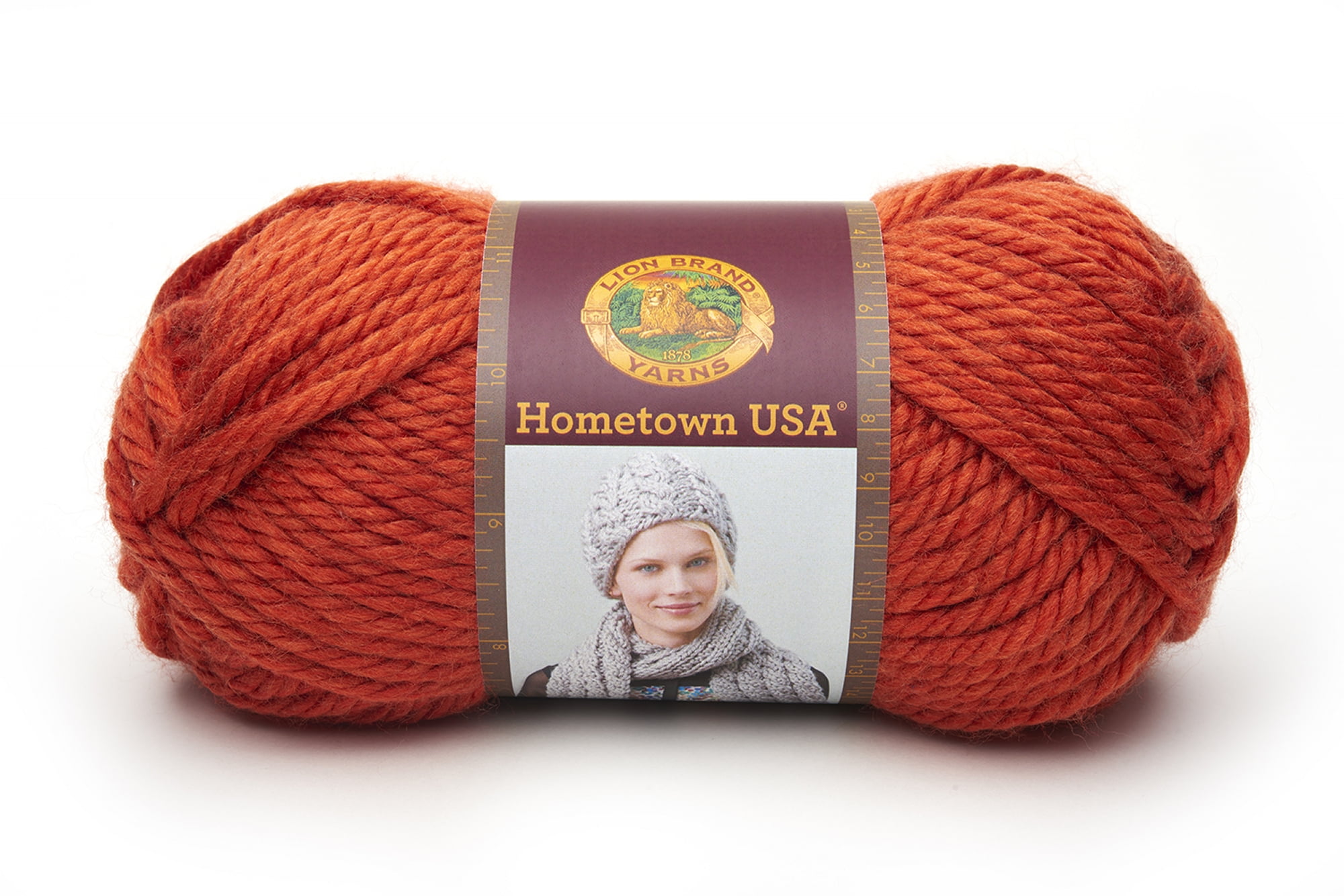 Lion Brand Yarns Hometown USA Yarn - Brick Red Orange, 1 ct - Harris Teeter
