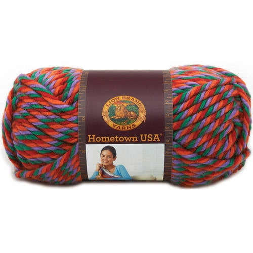 Lion Brand Bulky Yarn Suede Prints Orchard 2.75 oz AT494