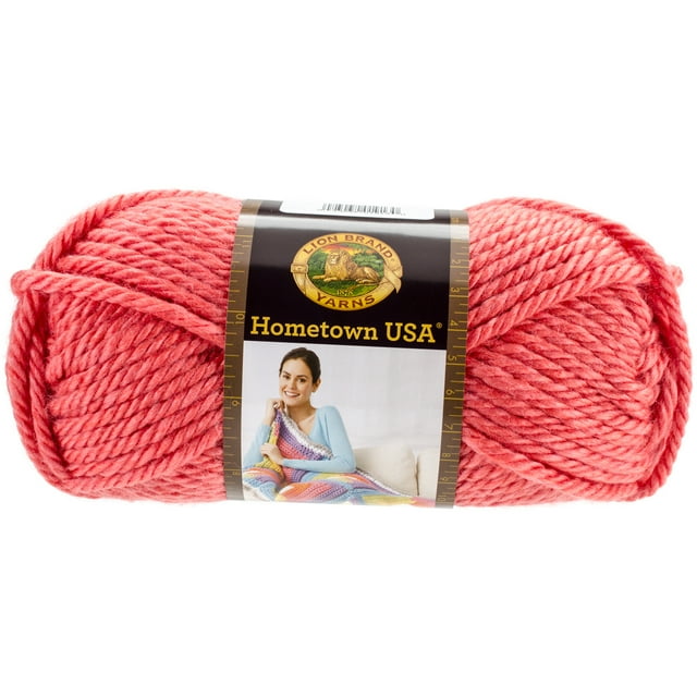 Lion Brand Yarn Hometown USA Fort Lauderdale Coral 135104 Classic