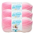 thumbnail image 1 of Lion Brand Yarn Ice Cream Strawberry Light Acrylic Yarn 3 Pack, 1 of 4