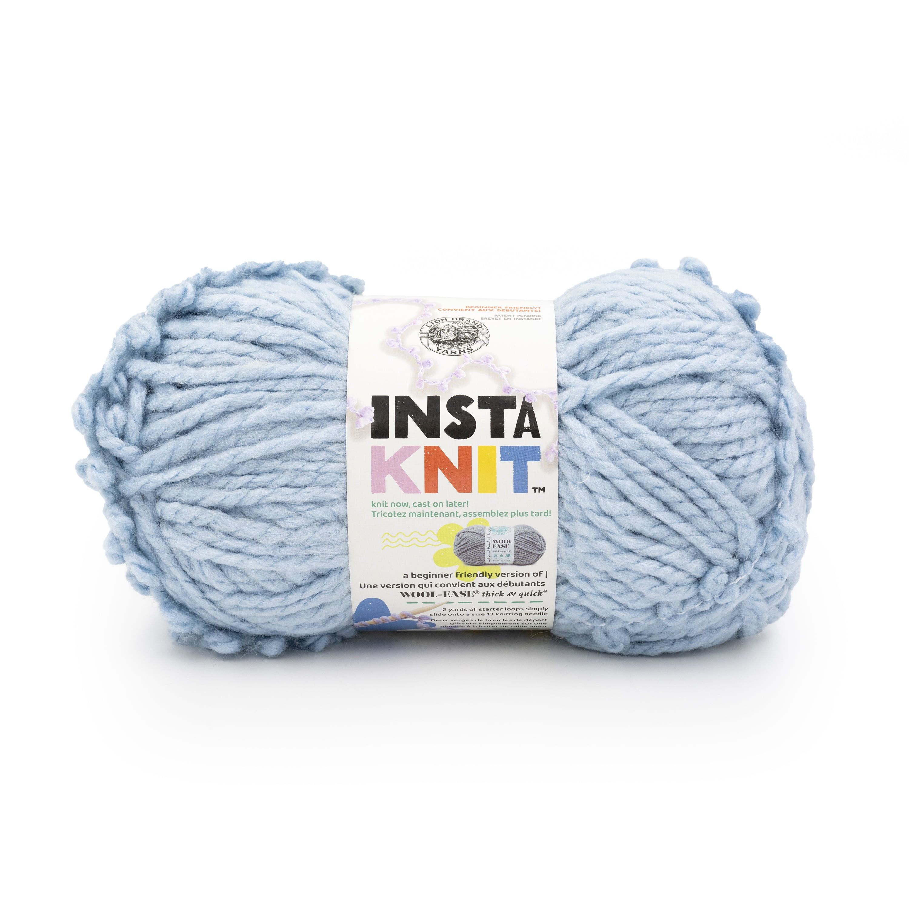 Lion Brand Instaknit Super Bulky Acrylic Yarn, Sky's the Limit, 7.9oz/225g