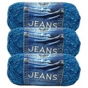 Lion Brand Yarn Jeans Stonewash Medium Acrylic Yarn 3 Pack