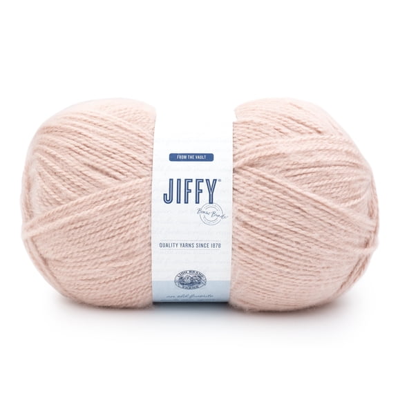 Lion Brand Yarn Jiffy Bonus Bundle Blush Bulky Acrylic Pink Yarn 1 Skein