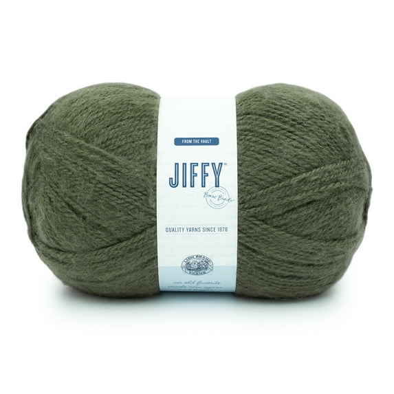 Lion Brand Yarn Jiffy Bonus Bundle Forest Bulky Acrylic Green Yarn 1 Skein