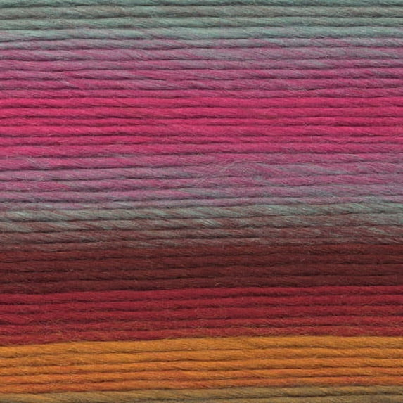 Lion Brand Yarn Landscapes Desert Spring Self-Striping Medium Acrylic Multi-color Yarn