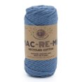 thumbnail image 1 of Lion Brand Yarn Mac-Re-Me Mallard Super Bulky Recycled Cotton Blue Yarn 1 Cone, 1 of 4