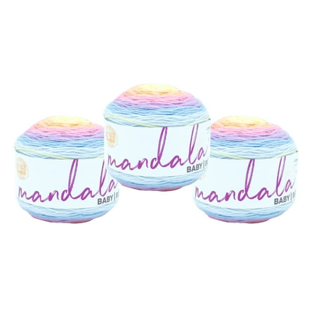 Lion Brand Yarn Mandala Baby Acre Woods Light Acrylic Yarn 3 Pack
