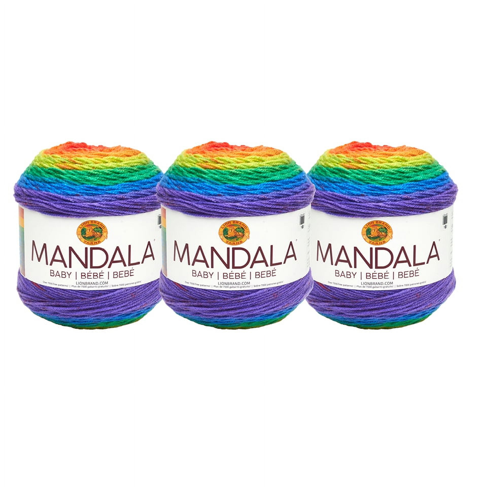 (3 Pack) Lion Brand Yarn 525-201 Mandala Yarn, Unicorn3