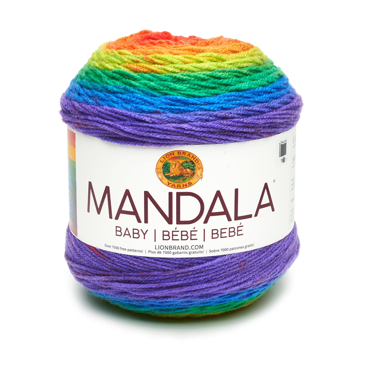 Lion Brand Yarn Mandala Yarn, Multicolor Yarn for Crocheting and Knitting,  Craft Yarn, Liger, 1770 Foot (Pack of 1)