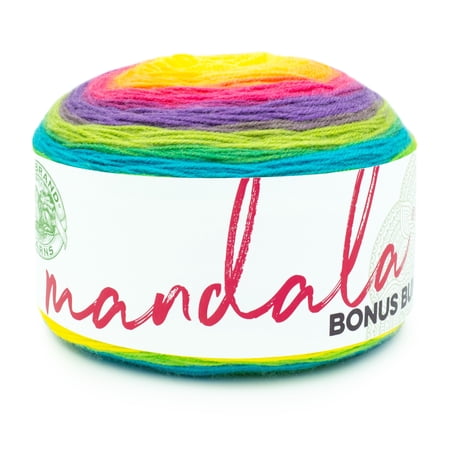 Lion Brand Yarn Mandala Bonus Bundle Gnome Light Acrylic Yarn, 2 Pack