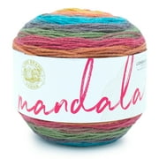 Lion Brand Yarn Mandala Groot Self-Striping Light Acrylic Multi-color Yarn