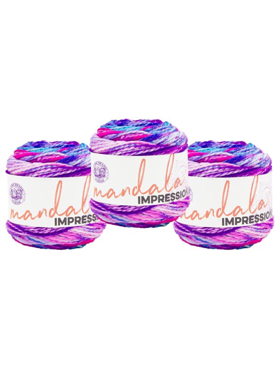 Yarn Mandala Impressions Tie Dye Bulky Acrylic Yarn 3 Pack