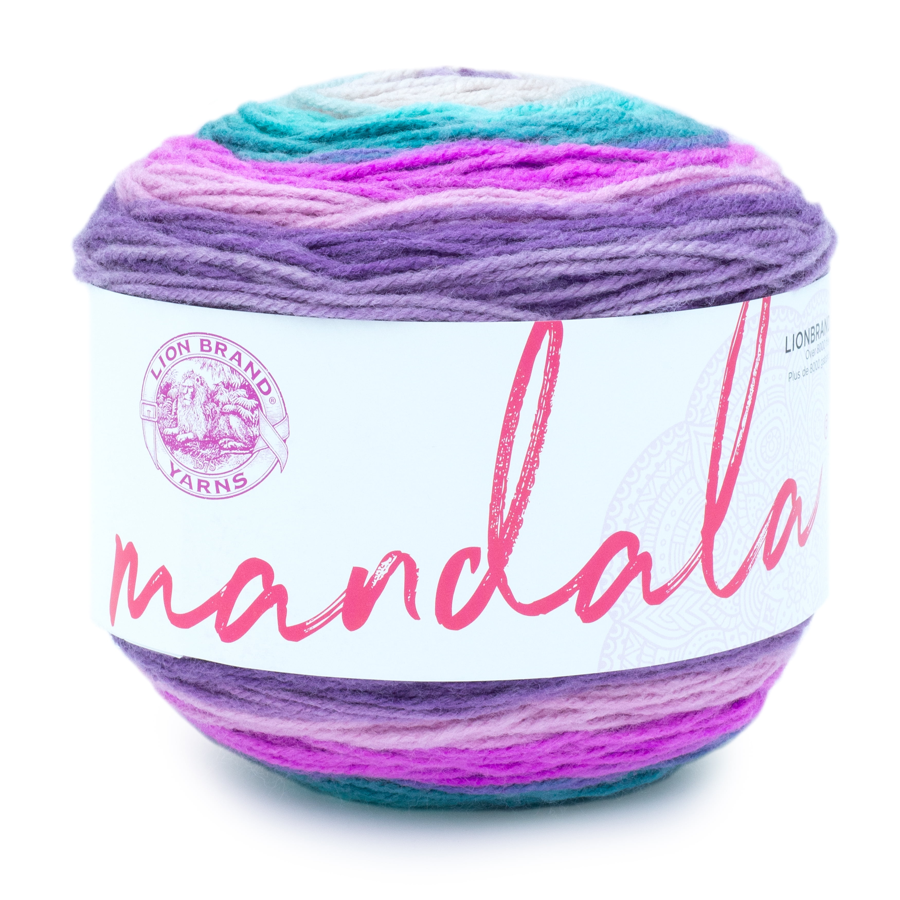Lion Brand Yarn Mandala Mothra Light Acrylic Multi-color Yarn
