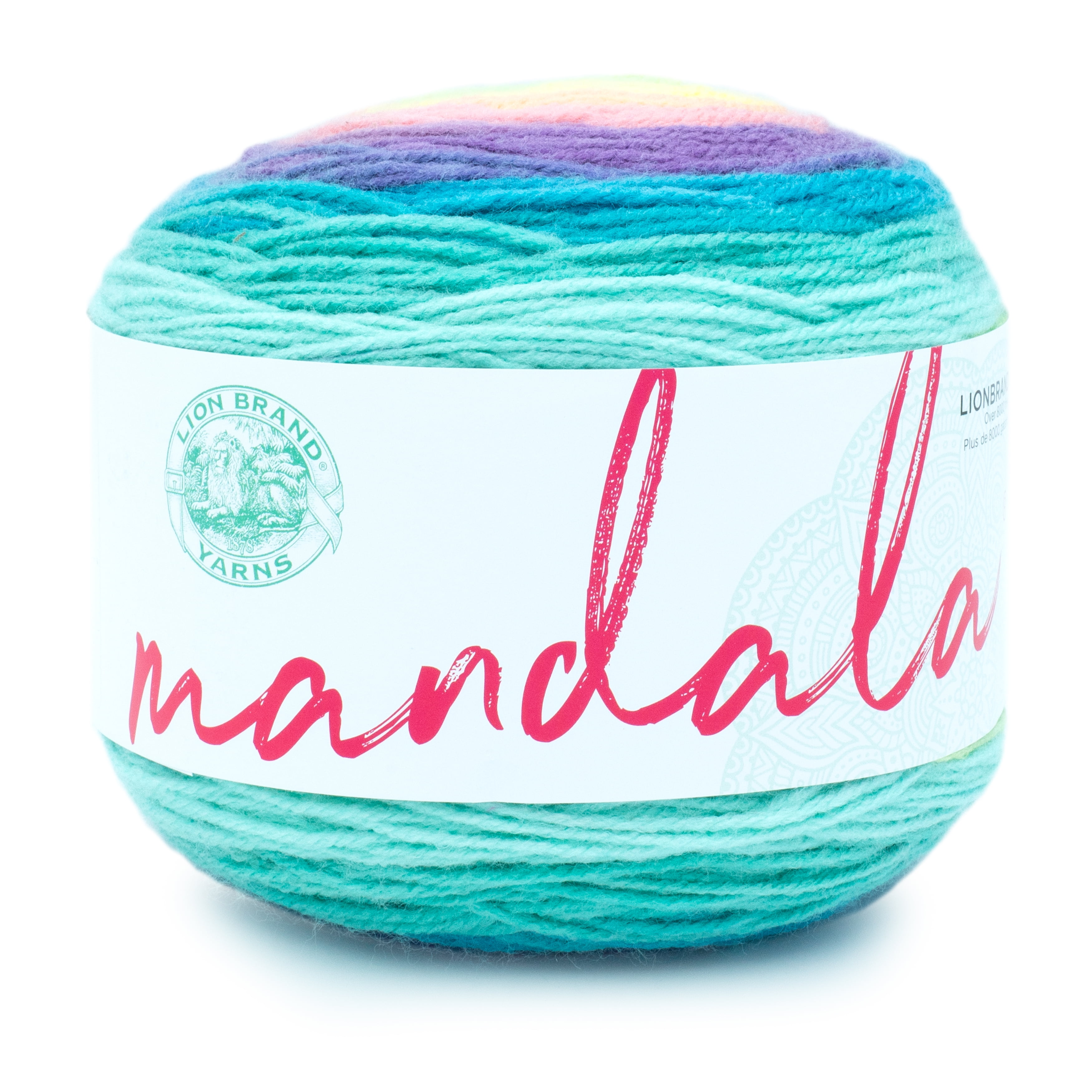 Lion Brand Yarn Mandala Nifflers Self-Striping Light Acrylic Multi-color  Yarn