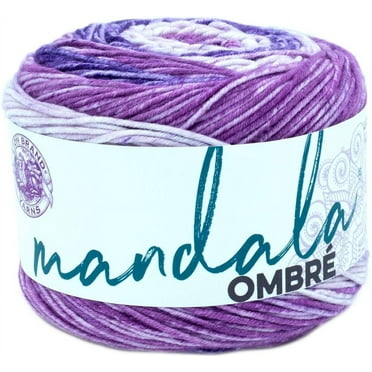 Lion Brand Yarn Mandala Ombre Chi Ombre Cake Medium Acrylic Multi-color Yarn