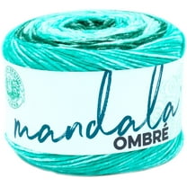 Lion Brand Yarn Mandala Ombre Zen Ombre Cake Medium Acrylic Multi-color Yarn
