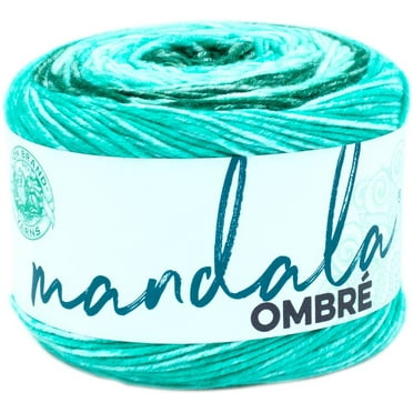 Lion Brand Yarn Mandala Ombre Zen Ombre Cake Medium Acrylic Multi-color Yarn