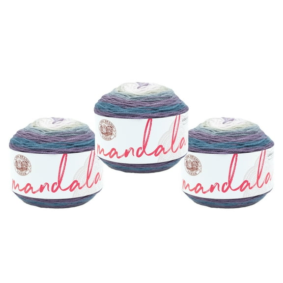 Lion Brand Yarn Mandala Snorks Light Acrylic Yarn 3 Pack
