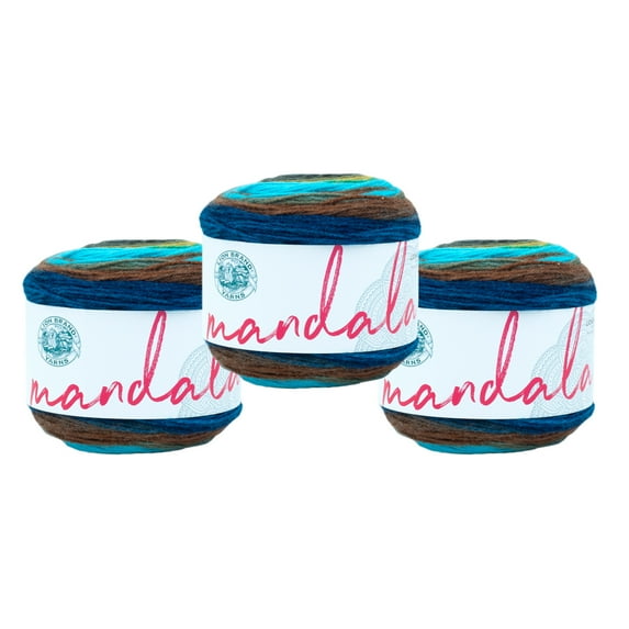 Lion Brand Yarn Mandala Sphinx Light Acrylic Yarn 3 Pack