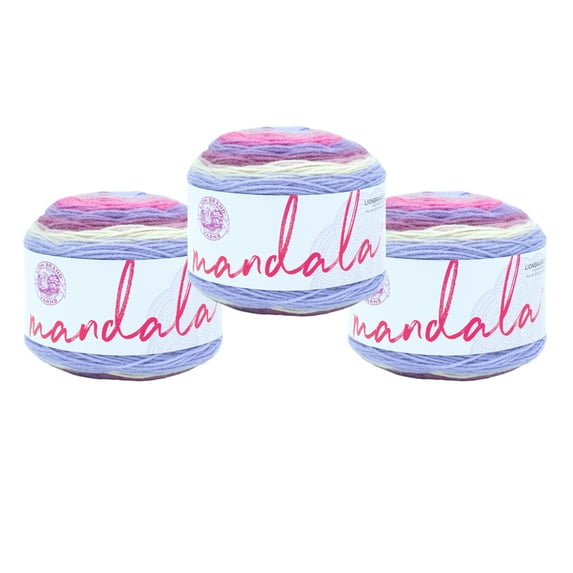 Lion Brand Yarn Mandala Wood Nymph Light Acrylic Yarn 3 Pack