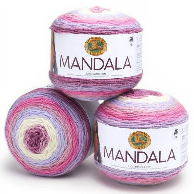 Lion Brand Yarn Mandala Yarn, Multicolor Yarn for Crocheting and