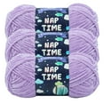 thumbnail image 1 of Lion Brand Yarn Naptime Lilac Medium Polyester Yarn 3 Pack, 1 of 4
